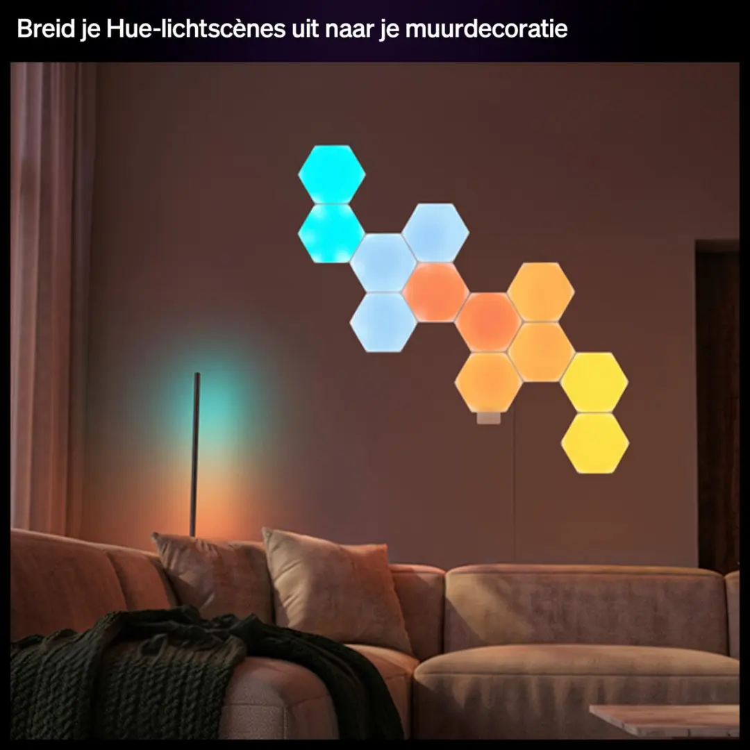 Philips Hue Wandmodule Nanoleaf Connector - Zwart - afbeelding 5 van 6