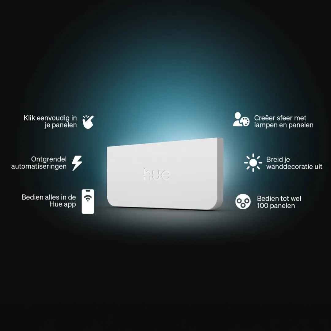 Philips Hue Wandmodule Nanoleaf Connector - Zwart - afbeelding 2 van 6