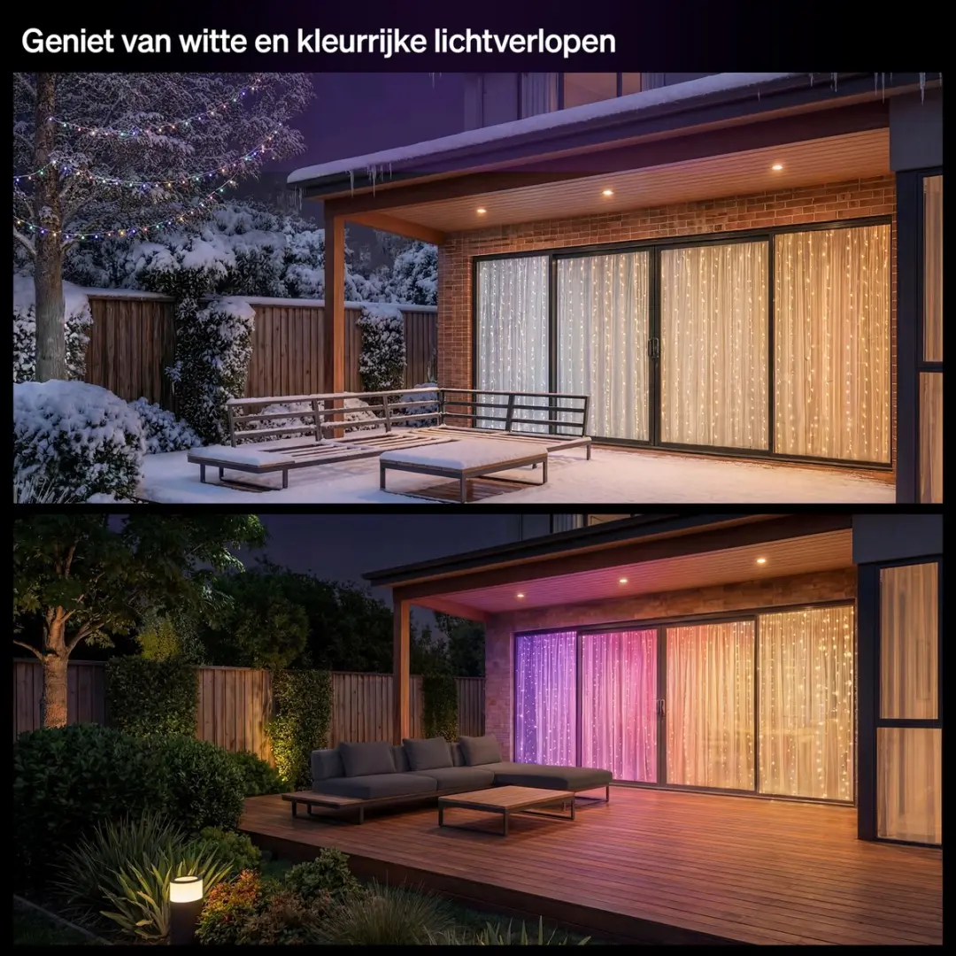 Philips Hue Festavia LED Lichtgordijn 1.35x2m - Multicolor - Zwart - afbeelding 4 van 6