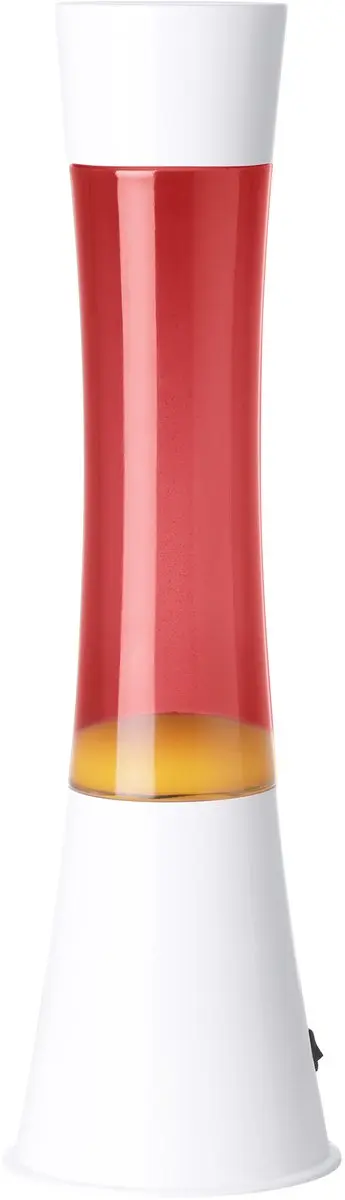 Eglo Lava LED Tafellamp 39,5cm - Wit/Rode vloeistof/Oranje - afbeelding 2 van 6