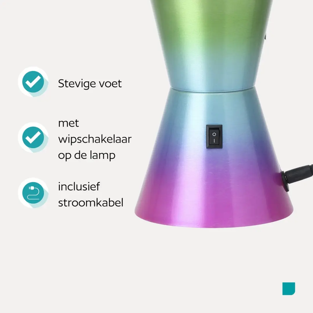 Eglo Lava LED Tafellamp 36cm - Regenboog - afbeelding 4 van 6