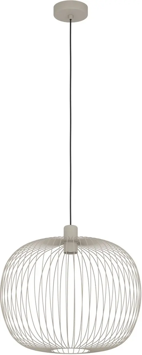 Eglo Lodods Hanglamp E27 - Ø45cm - Zandkleur