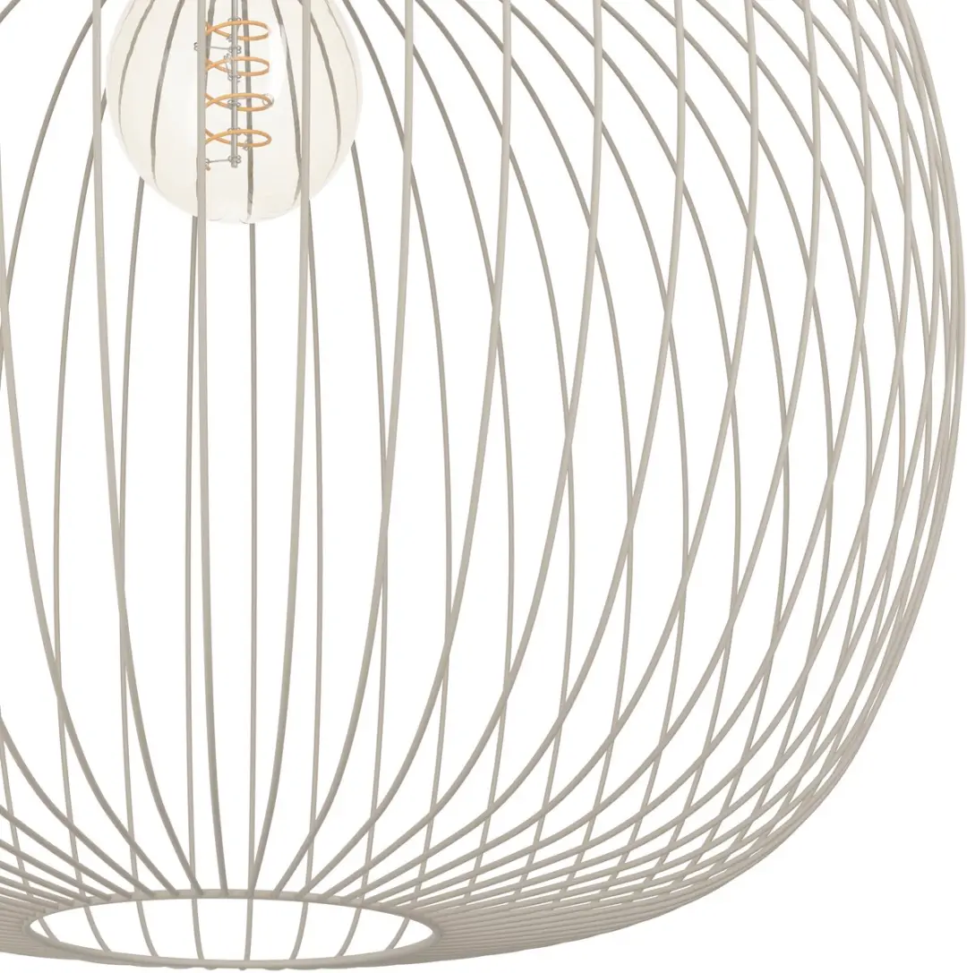 Eglo Lodods Hanglamp E27 - Ø45cm - Zandkleur