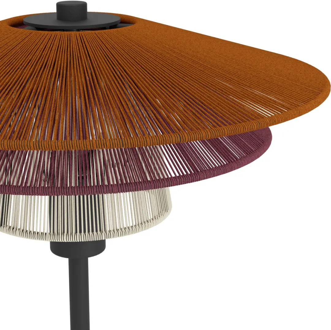 Eglo Pignona Tafellamp E14 - 39cm - Rood/Oranje/Wit/Zwart - afbeelding 2 van 6