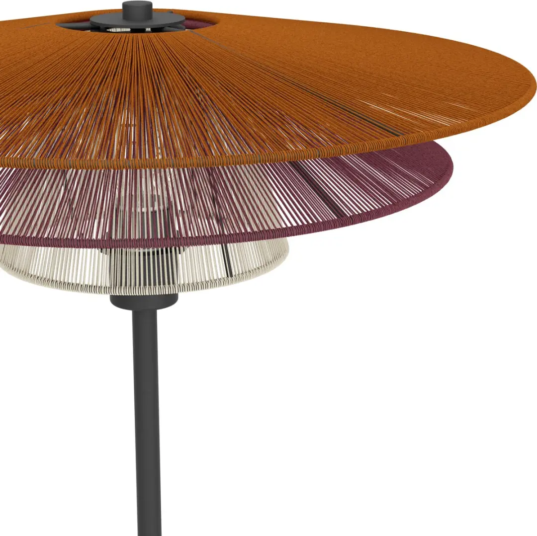 Eglo Pignona Vloerlamp E27 - Ø50cm - Rood/Oranje/Wit/Zwart - afbeelding 2 van 6