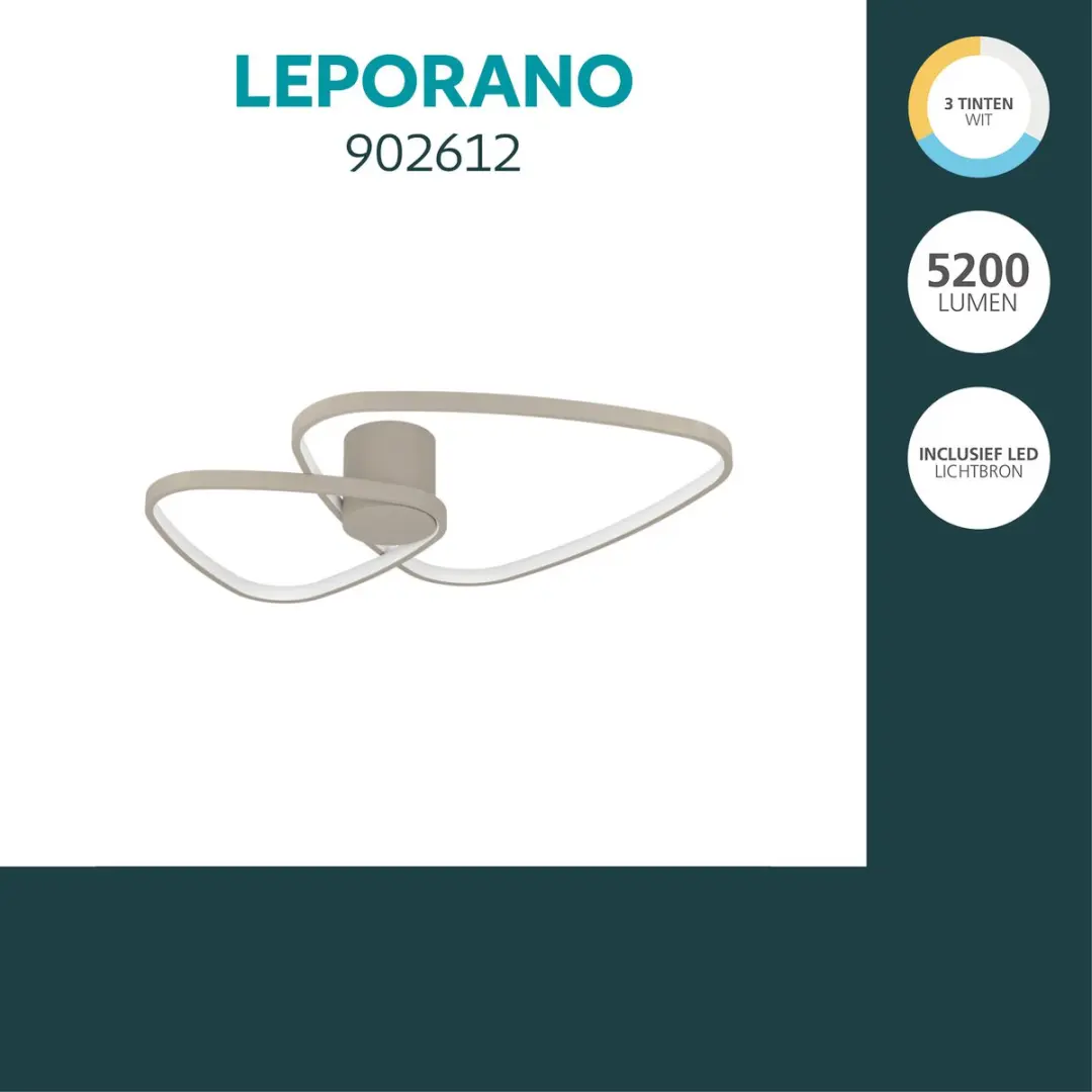 Eglo Leporano Plafondlamp 60cm - Instelbaar wit licht - afbeelding 4 van 6