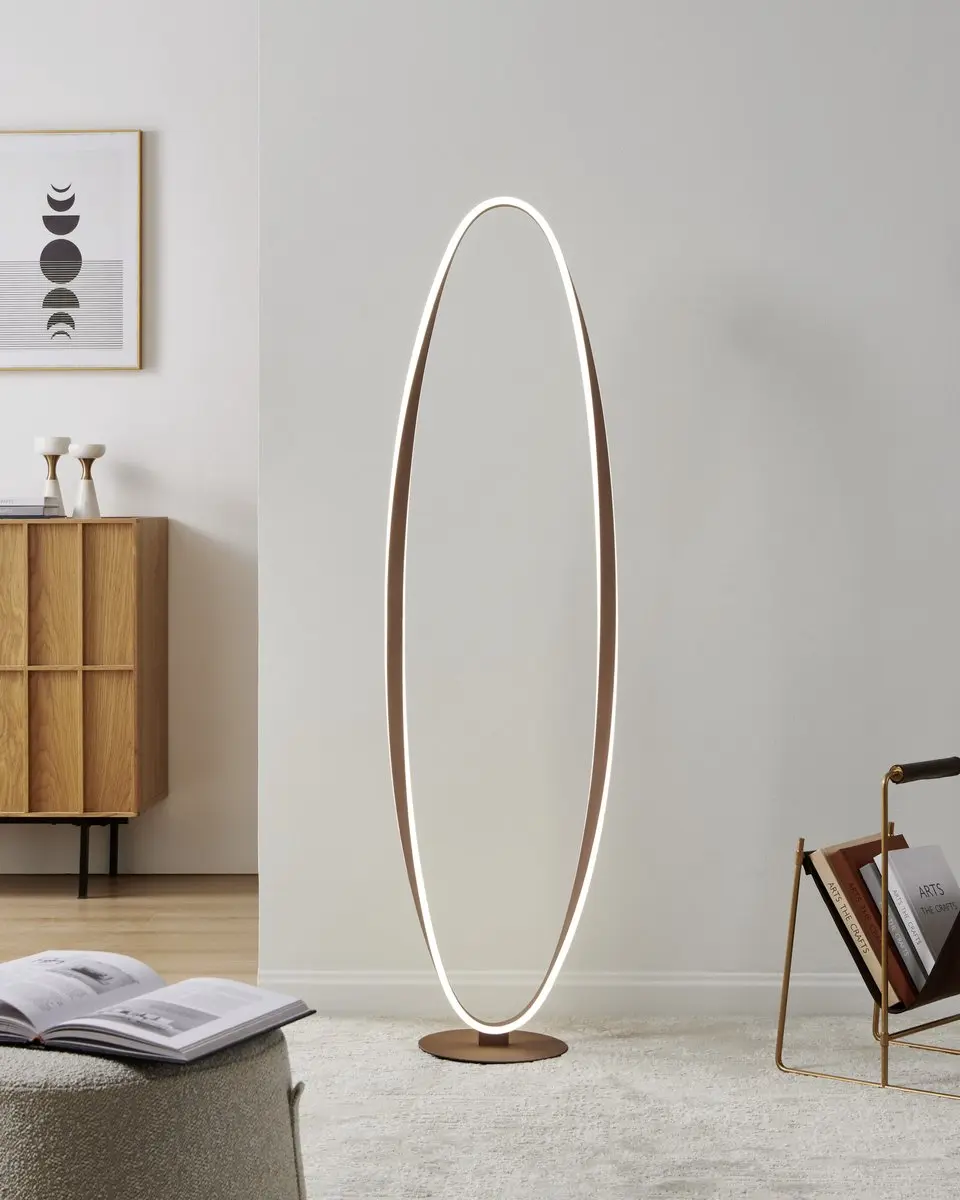 Eglo Camerota Vloerlamp 142,5cm - Donker Brons/Wit - Instelbaar & Dimbaar - afbeelding 4 van 6