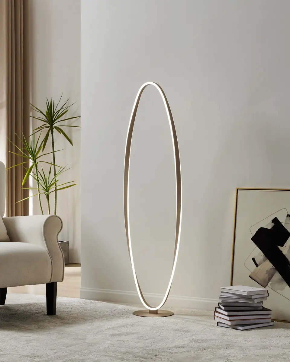 Eglo Camerota Vloerlamp 142,5cm - Zandkleur - afbeelding 4 van 6