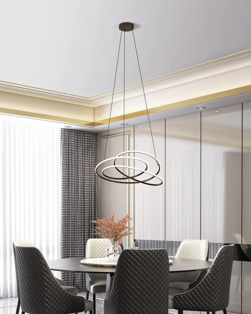 EGLO Racale Hanglamp Ø58cm Brons - afbeelding 4 van 6