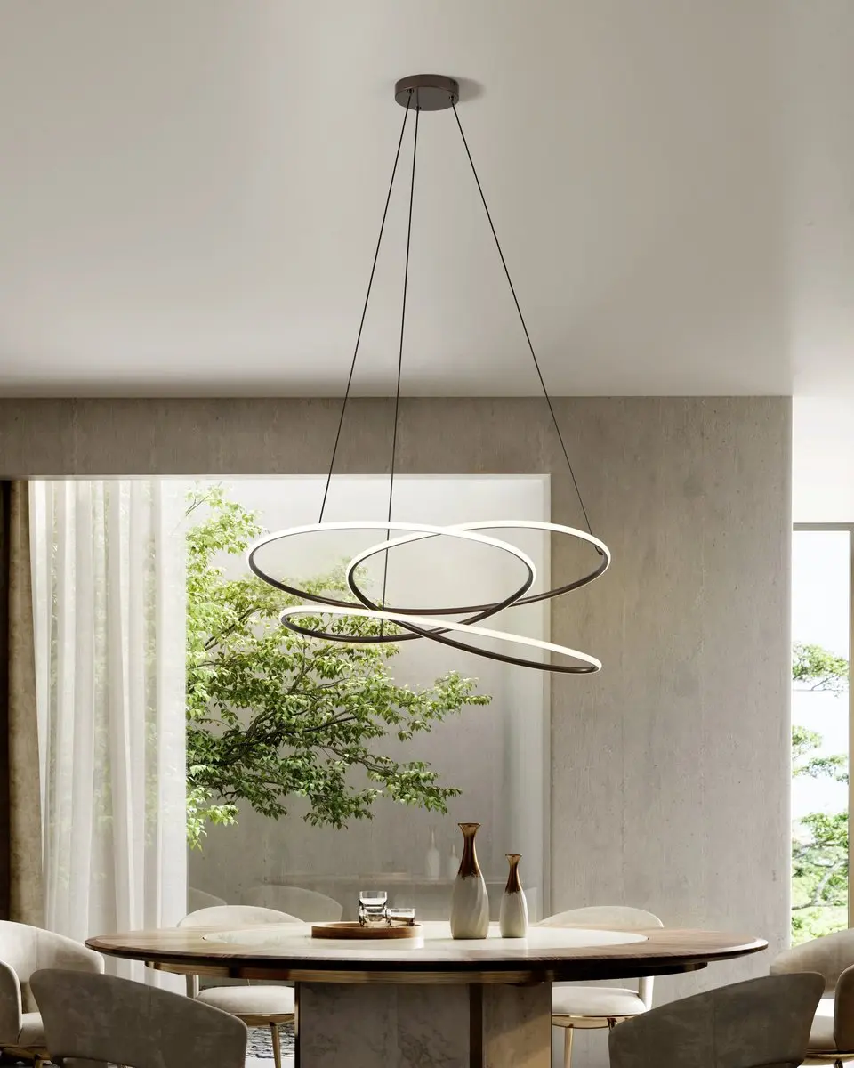 EGLO Racale Hanglamp - Ø78cm - Wit - afbeelding 4 van 6