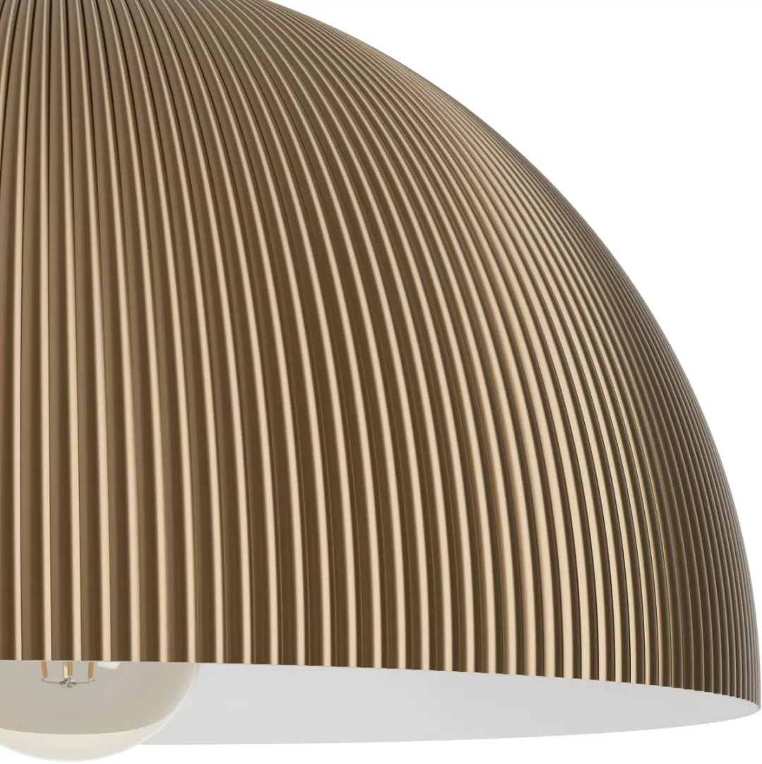 Eglo Gaetano 2 Hanglamp - Ø40cm - Wit/Brons - afbeelding 3 van 6