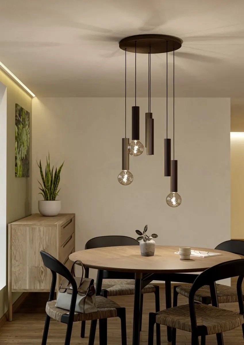 Eglo Fariolo Hanglamp E27/GU10 - 3 Lichtpunten - Brons - afbeelding 4 van 6