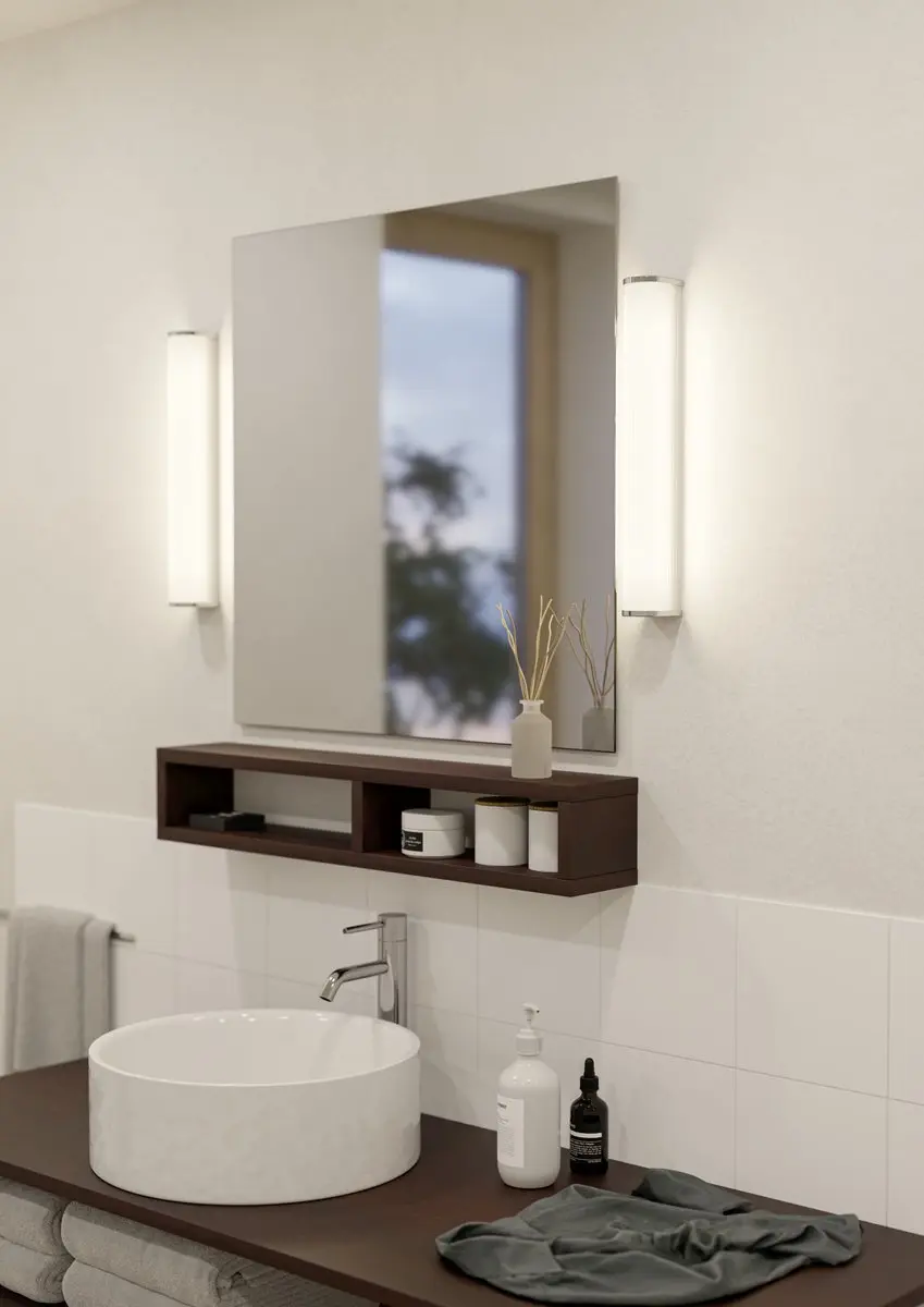 Eglo Patrovaro Spiegellamp 8.5W - Chroom/Wit - Instelbaar licht - afbeelding 4 van 6