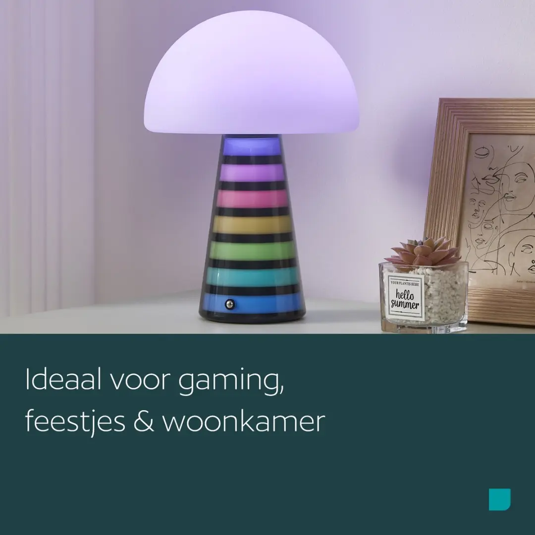 Eglo Pulse Tafellamp - 28,5 cm - Dimbaar met Muzieksensor - afbeelding 3 van 6