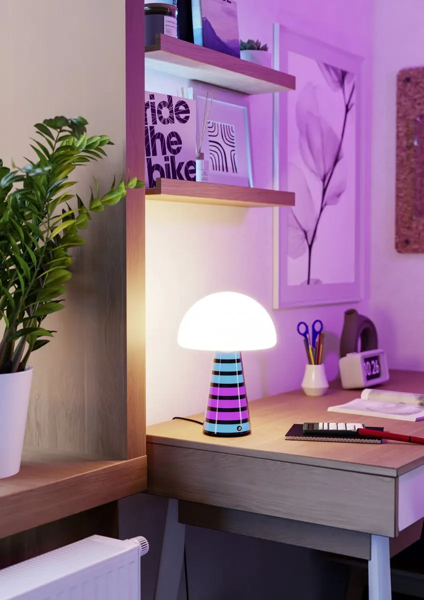 Eglo Pulse Tafellamp - 28,5 cm - Dimbaar met Muzieksensor - afbeelding 6 van 6