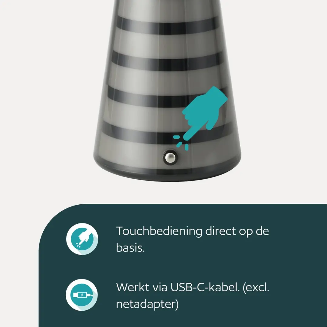 Eglo Pulse Tafellamp - 32,5 cm - Dimbaar met Muzieksensor - afbeelding 5 van 6