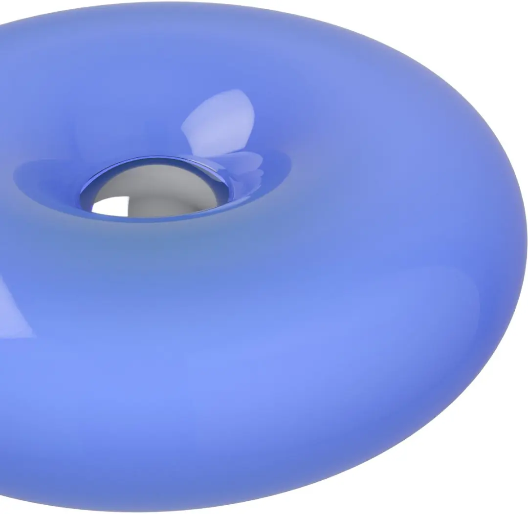 Eglo Basile LED Wandlamp Ø30cm - Chroom/Blauw - afbeelding 3 van 6