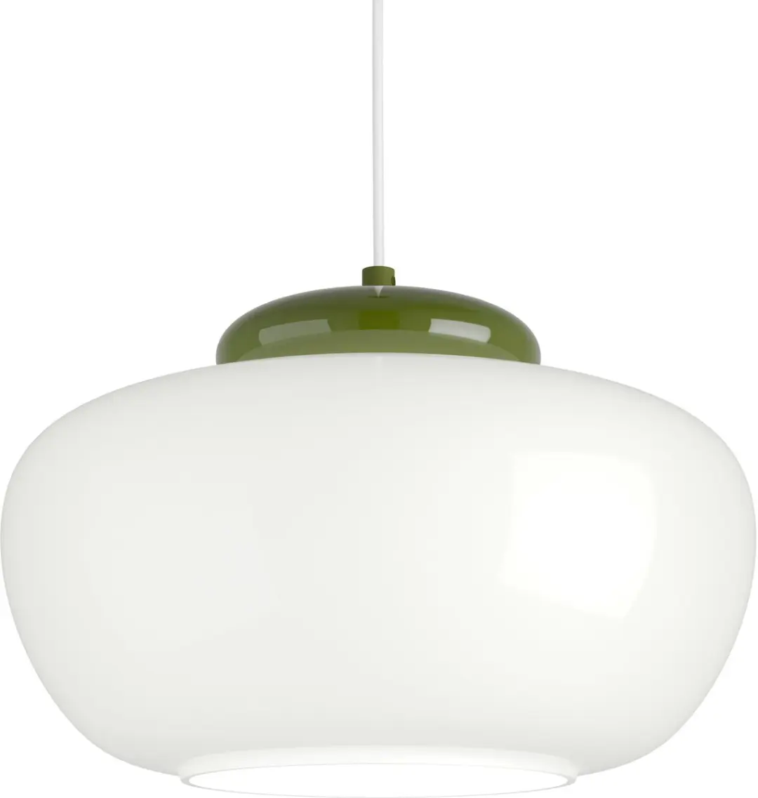 Eglo Berardelli Hanglamp E27 - Ø30cm - Groen/Wit - afbeelding 2 van 6