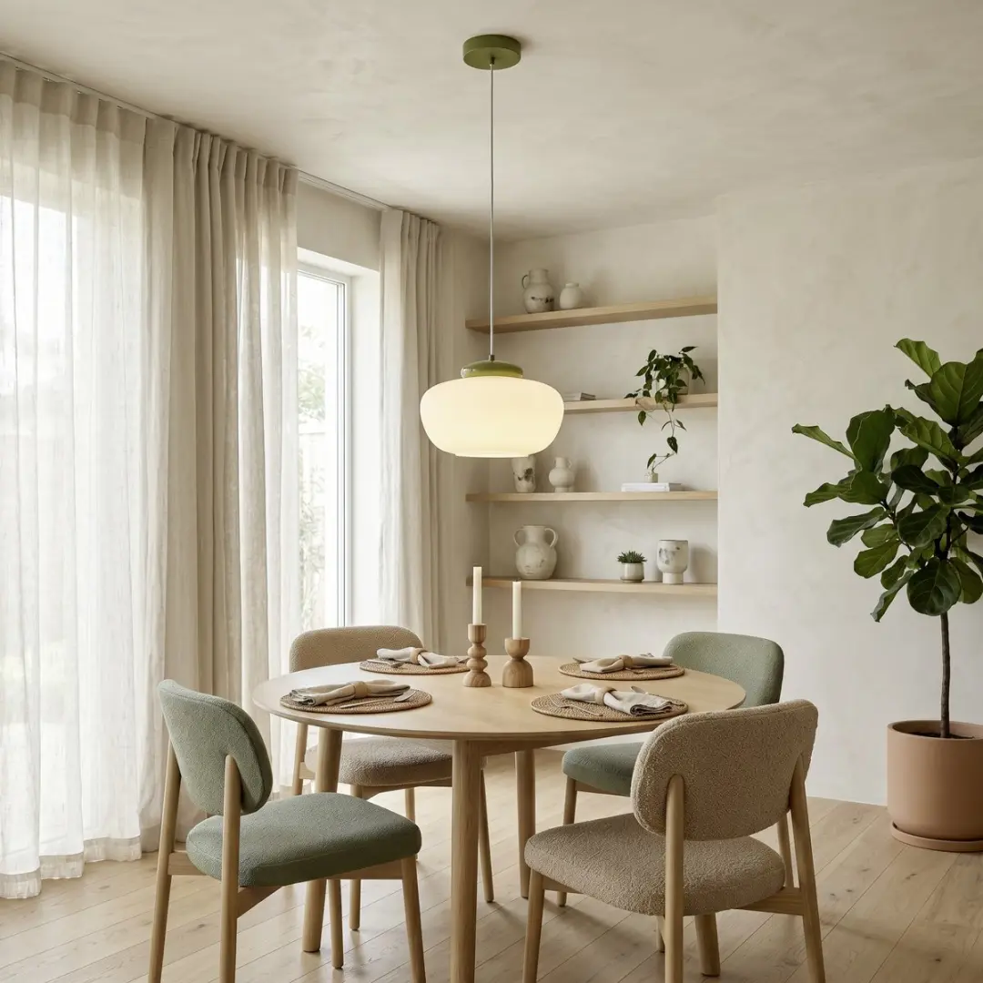 Eglo Berardelli Hanglamp E27 - Ø30cm - Groen/Wit - afbeelding 5 van 6