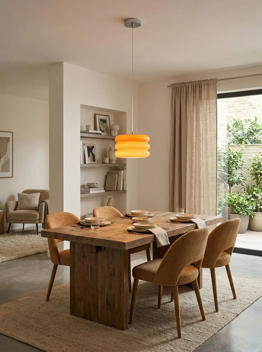 Eglo Tortora Hanglamp E27 - Ø20cm - Chroom/Oranje - afbeelding 6 van 6