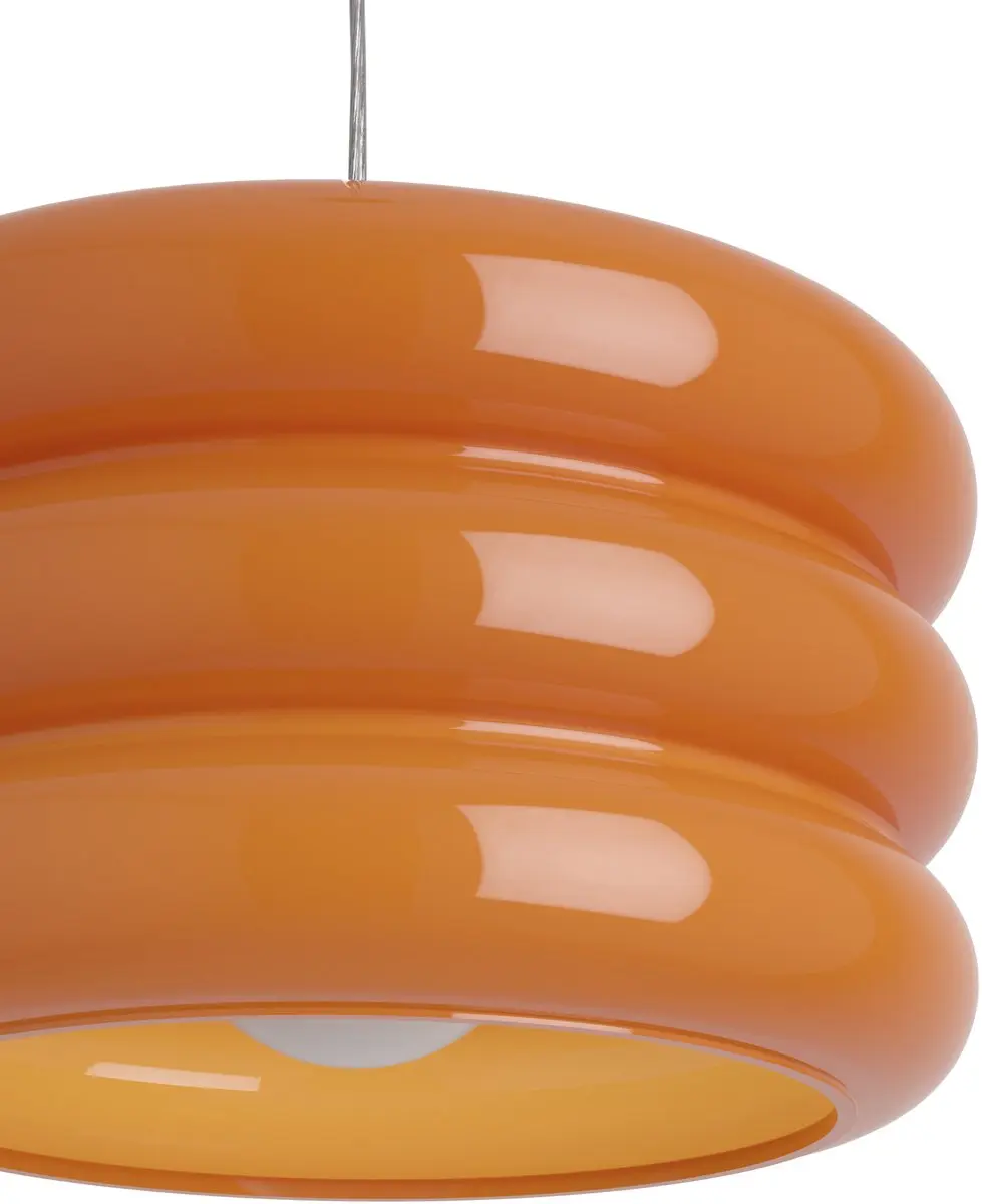 Eglo Tortora Hanglamp E27 - Ø20cm - Chroom/Oranje - afbeelding 4 van 6