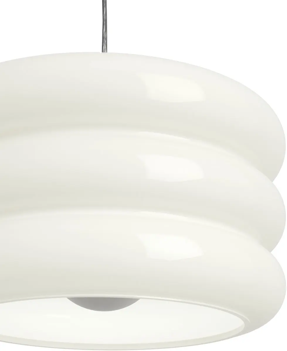 Eglo Tortora Hanglamp E27 - Ø20cm - Chroom/Wit - afbeelding 3 van 6