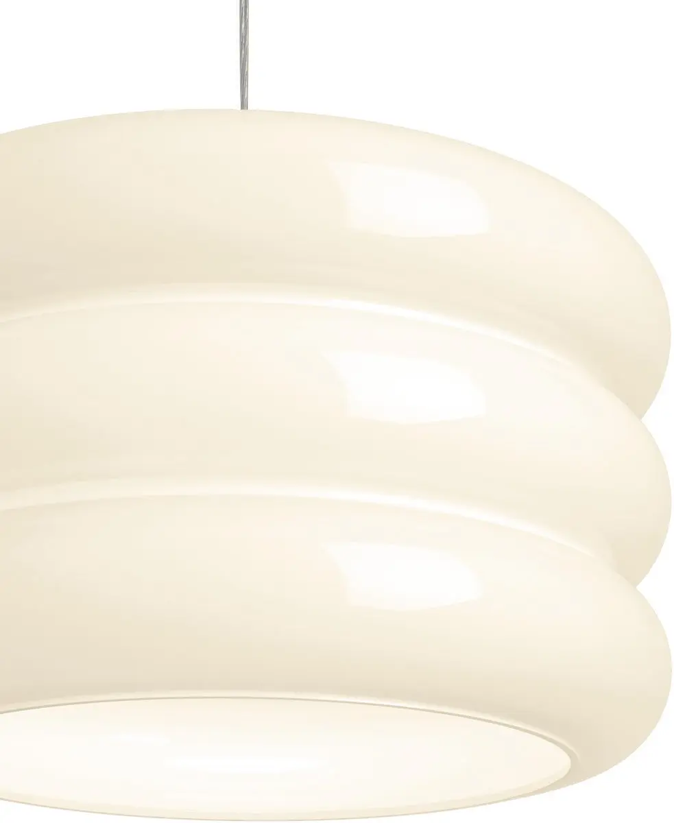 Eglo Tortora Hanglamp E27 - Ø30cm - Chroom/Wit - afbeelding 3 van 6