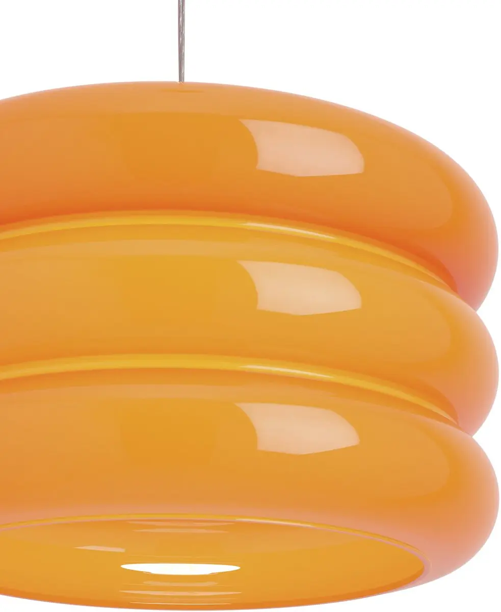 Eglo Tortora Hanglamp E27 - Ø30cm - Chroom/Oranje - afbeelding 3 van 6