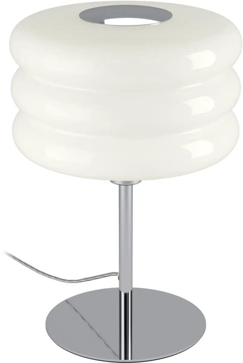 Eglo Tortora Tafellamp E14 - 30cm - Chroom/Wit - afbeelding 2 van 6