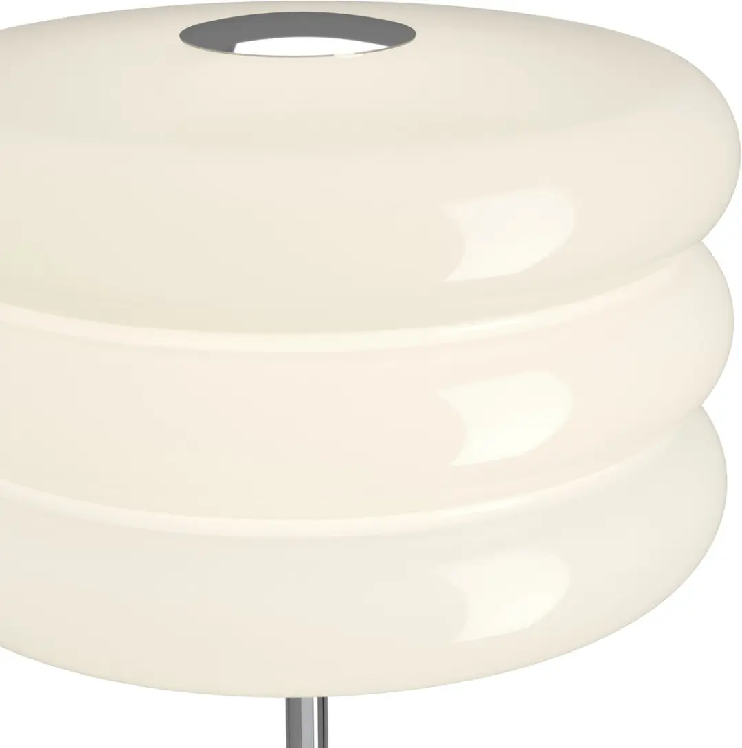 Eglo Tortora Vloerlamp E27 - 160cm - Chroom/Wit - afbeelding 2 van 6
