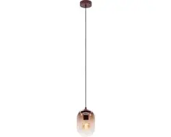 Eglo Lequile Hanglamp E27 - Ø15cm - Terracotta Rood - afbeelding 2 van 6