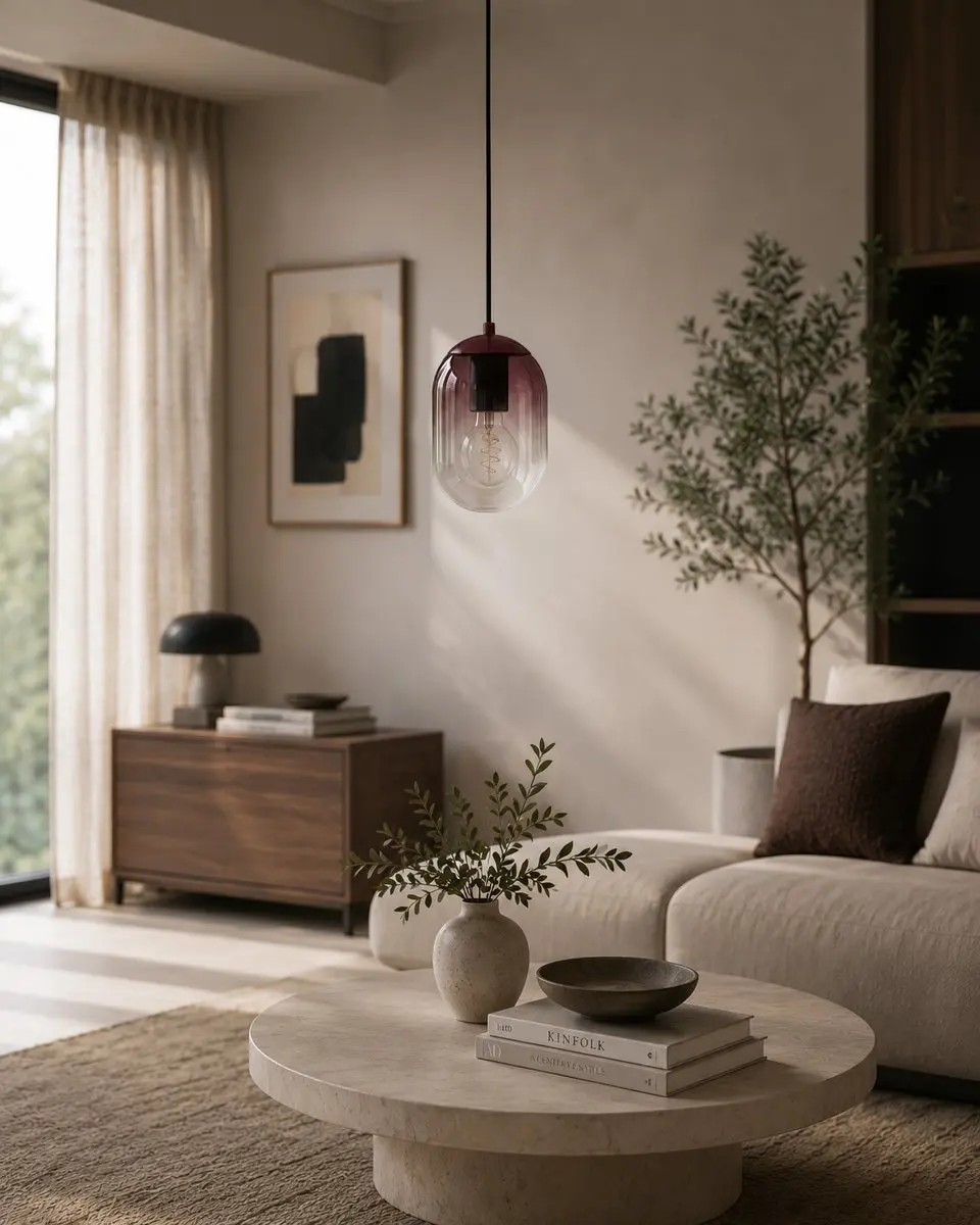Eglo Lequile Hanglamp E27 - Ø15cm - Terracotta Rood - afbeelding 4 van 6