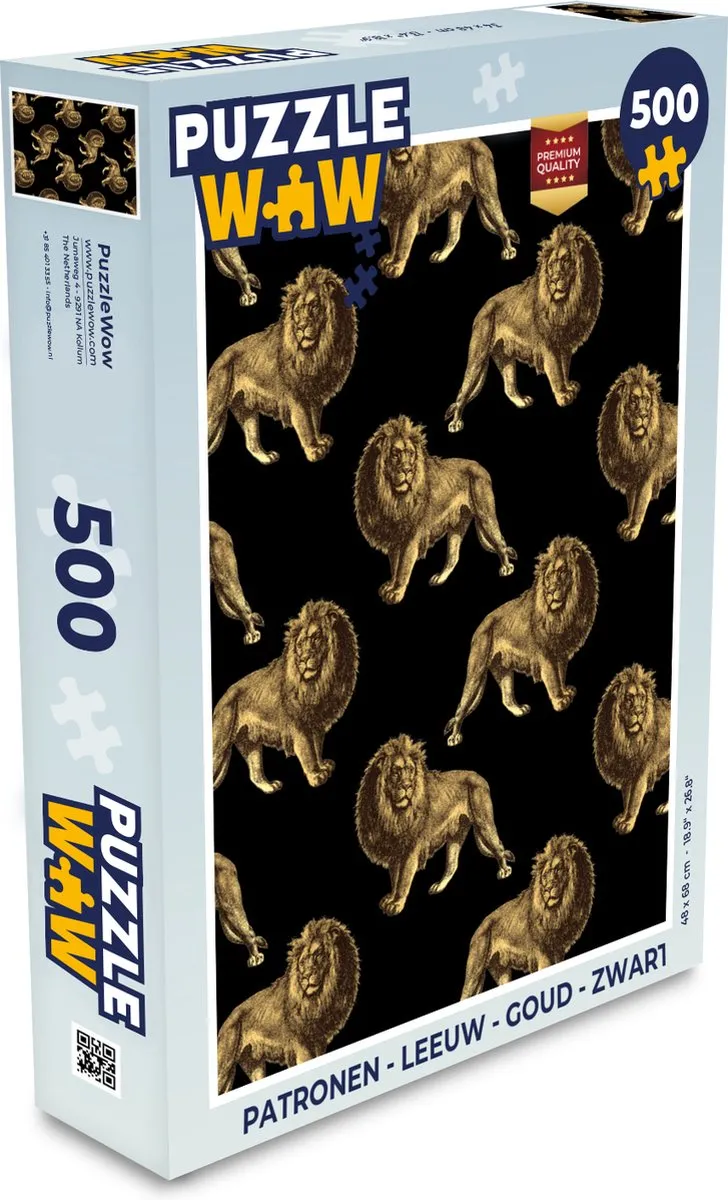 PuzzleWow Leeuw Legpuzzel 500 Stuks