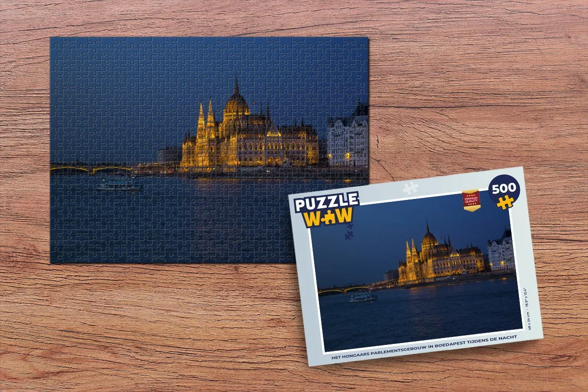 PuzzleWow Het Hongaars Parlement 500 Stuks Legpuzzel