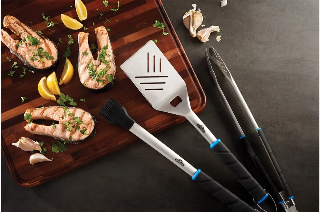 Napoleon BBQ Gereedschapset 3-delig - Blauw/Zilver/Zwart