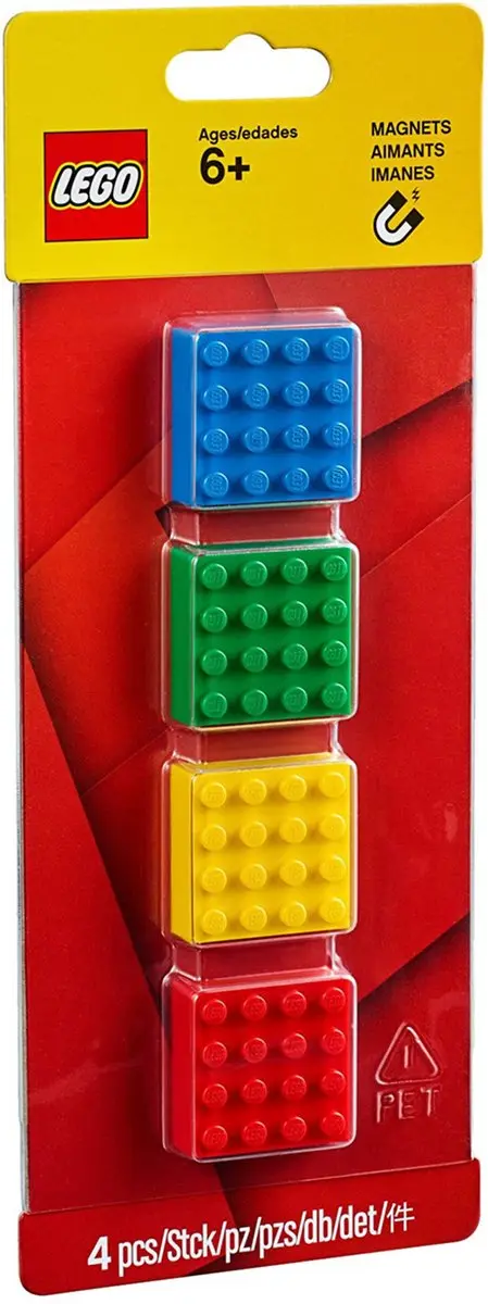 LEGO 4x4 Steenvormige Magneten Classic