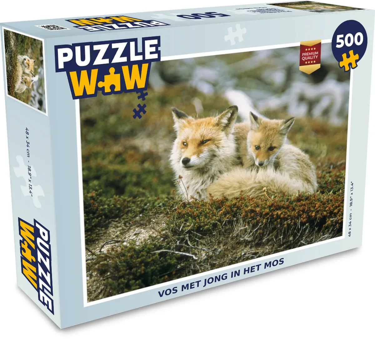 PuzzleWow Vossen Legpuzzel 500 Stuks