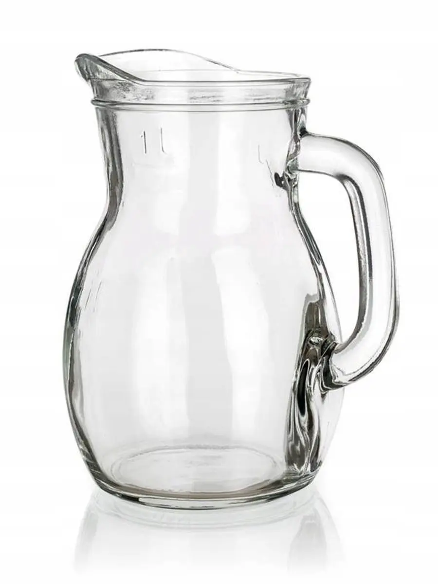 Bormioli Bistrot Glazen Kan 1L voor Melk, Drankjes & Water