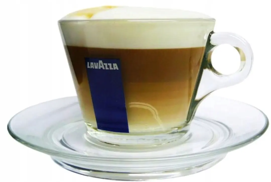 LAVAZZA Cappuccino Glas met Schotel