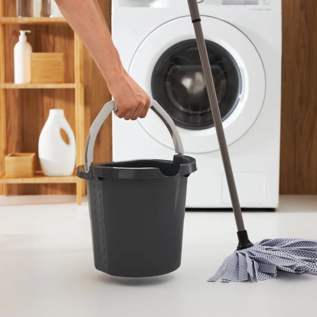 Rotho Daily Emmer 10L - Antraciet - afbeelding 2 van 3