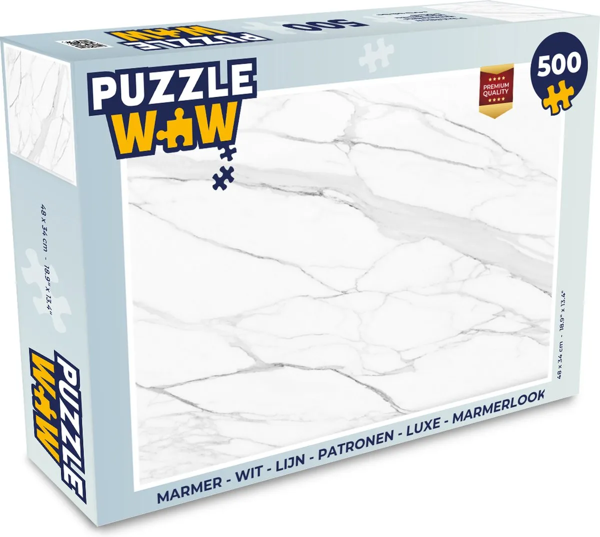 PuzzleWow Marmerlook Legpuzzel 500 Stuks