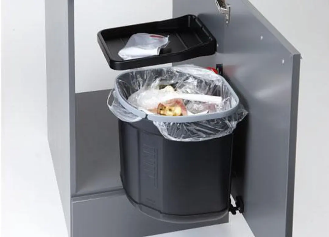 Franke Sorter Mini 1210176518 Draaibaar Afvalsysteem - 17,5L - Zwart - afbeelding 2 van 3