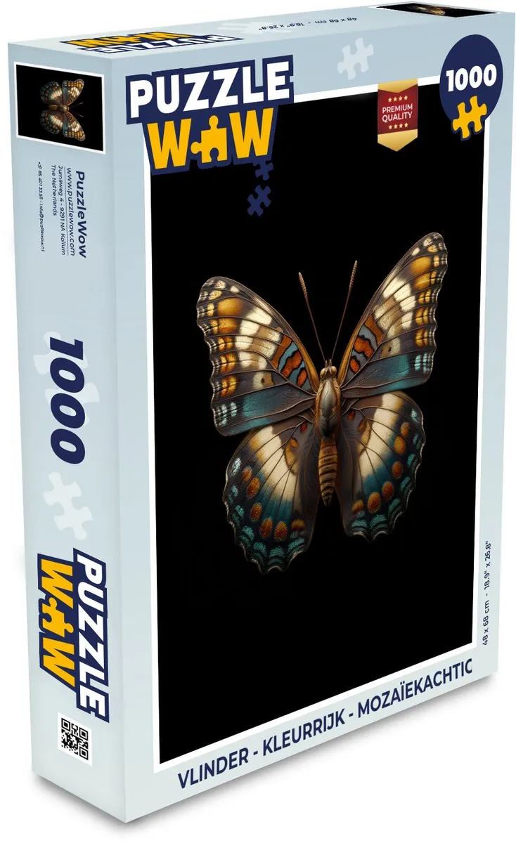 PuzzleWow Vlinder Legpuzzel 1000 Stuks