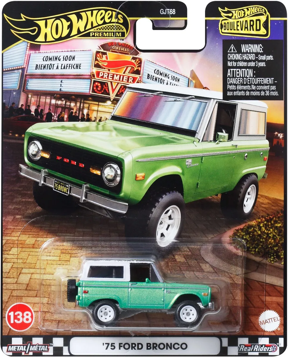Hot Wheels Boulevard '75 Ford Bronco - Groen