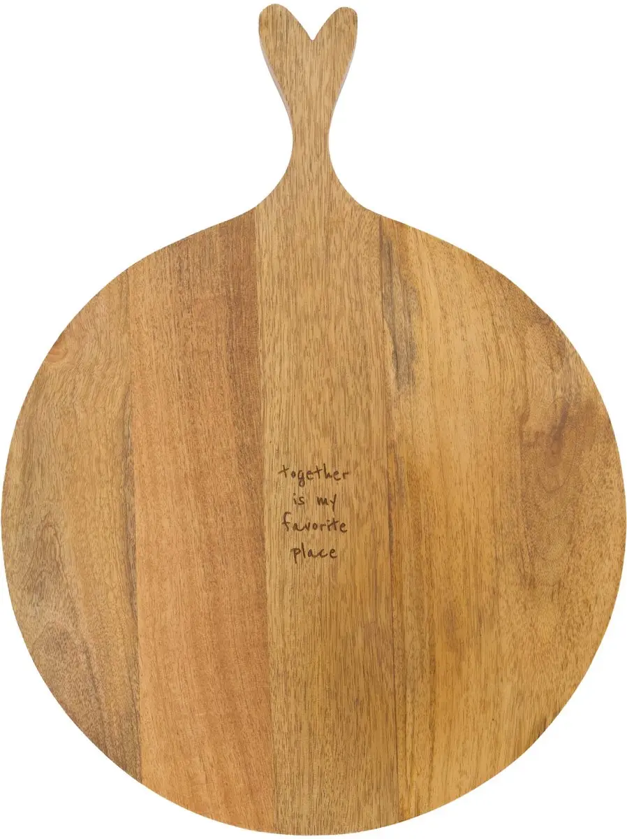 Zusss Serving Tray Wood Together Is My Favorite Place Mango Hout Naturel