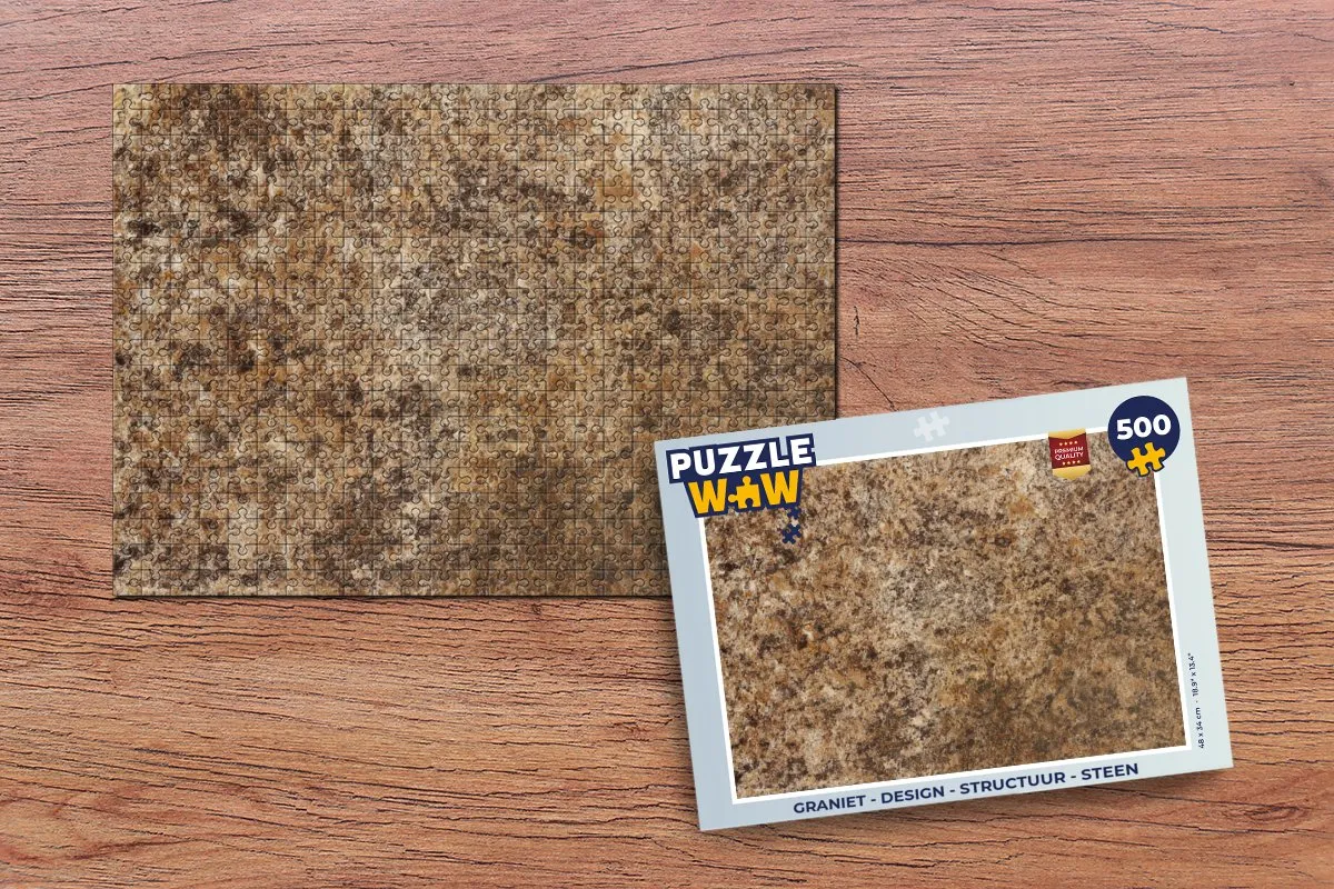 PuzzleWow Graniet Design Legpuzzel 500 Stuks - Multicolor