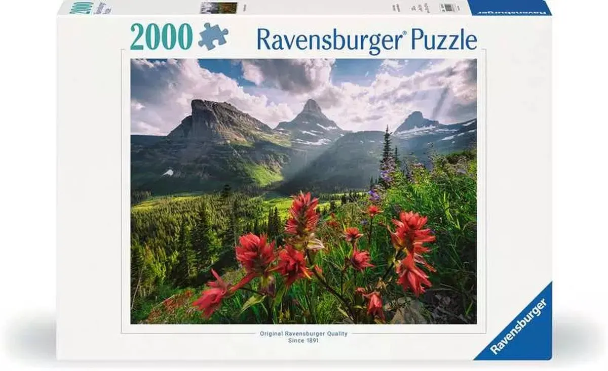 Ravensburger Pristine Mountains Puzzel 2000 Stuks - Multicolor