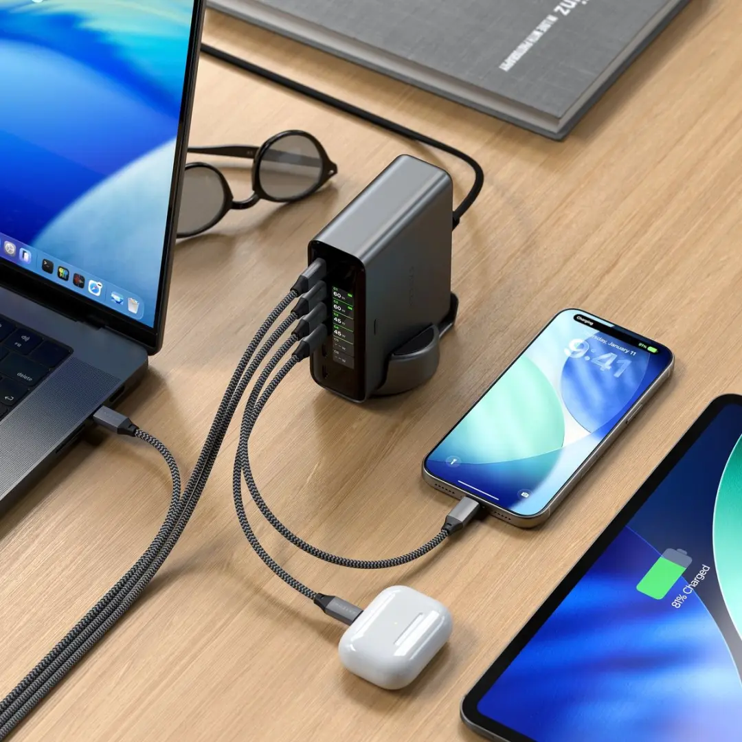 Satechi ChargeView ST-C6CV240C-EU Desktop Oplader 240W - Zwart