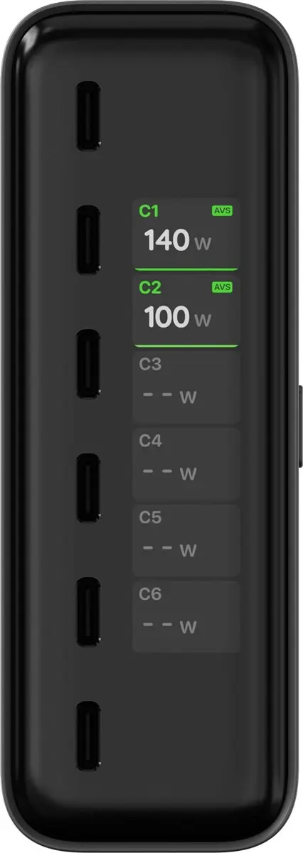 Satechi ChargeView ST-C6CV240C-EU Desktop Oplader 240W - Zwart