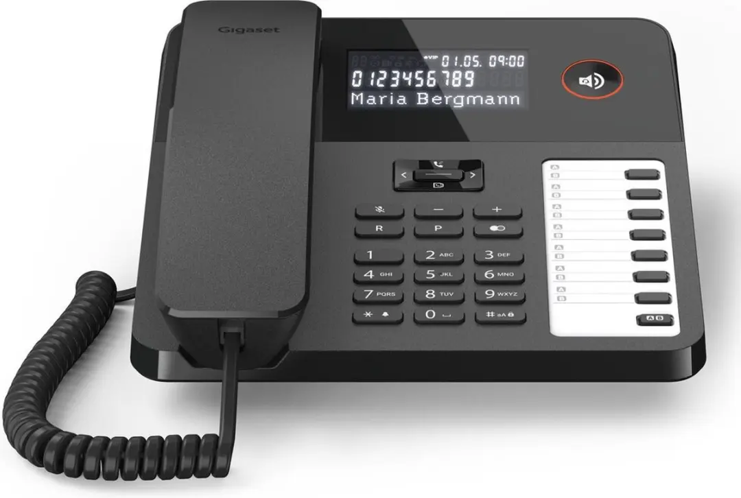 Gigaset DESK 600 Analoge Telefoon - 100 Nummers - Zwart